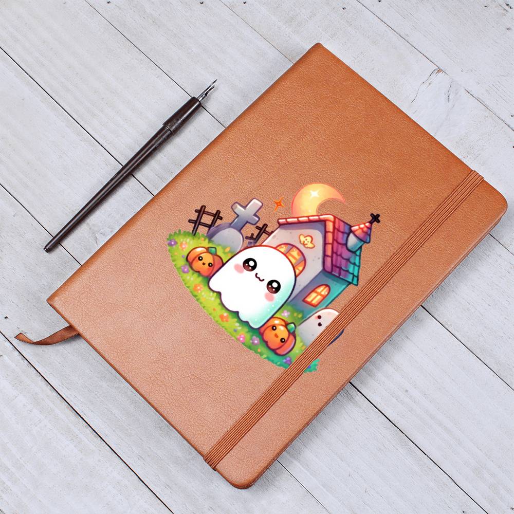 Cute Halloween Sticker 071 - Vegan Leather Journal