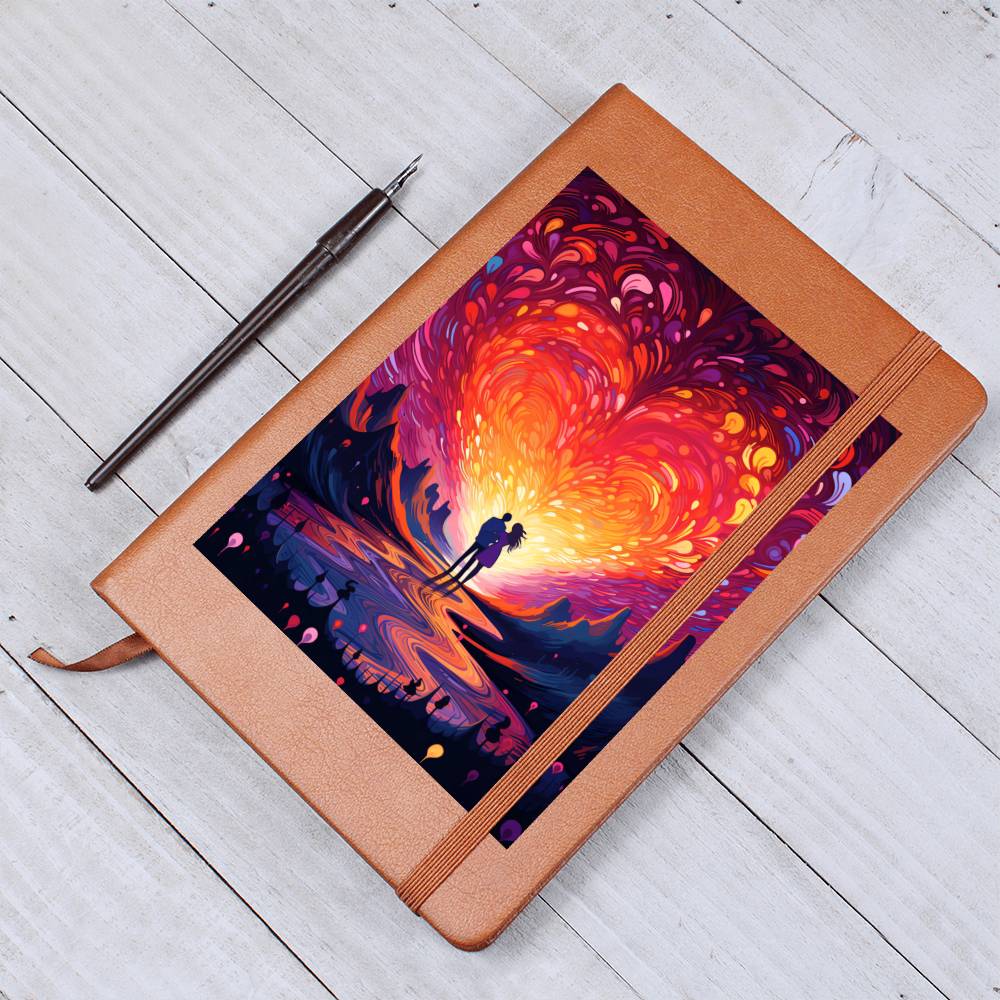 Valentine's Day Art 398 - Vegan Leather Journal