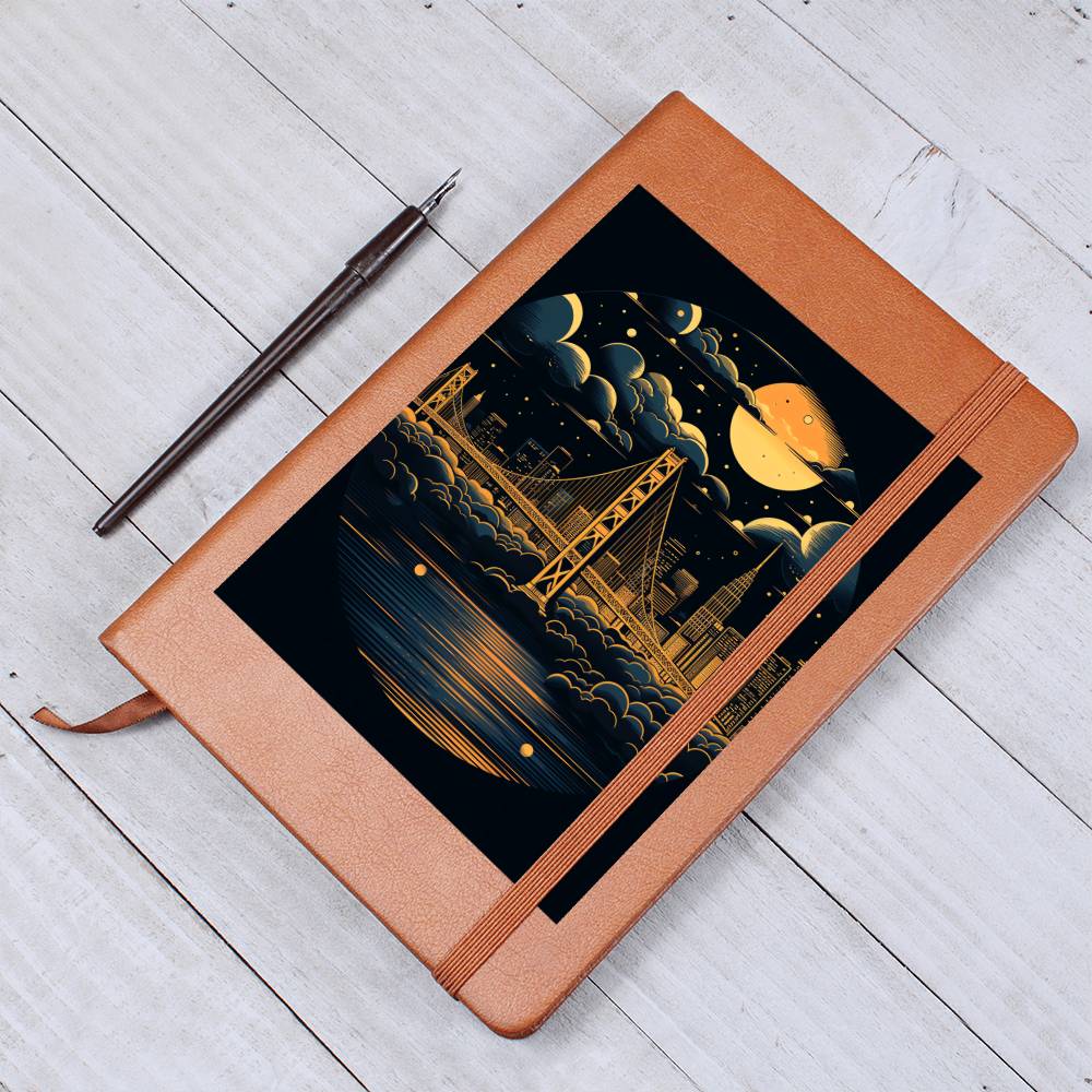 Minimalist BOHO Art 034 - Vegan Leather Journal