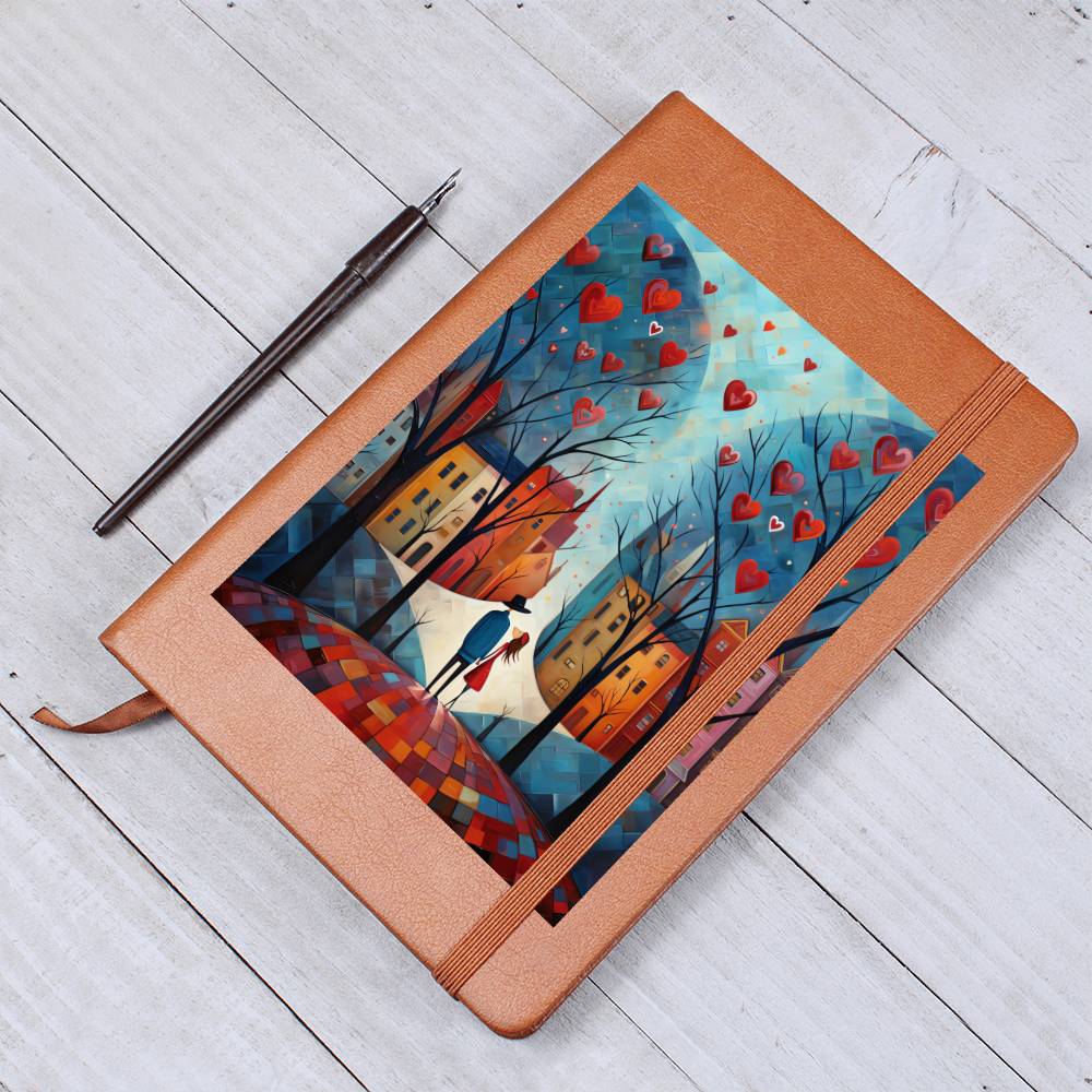Valentine's Day Art 251 - Vegan Leather Journal