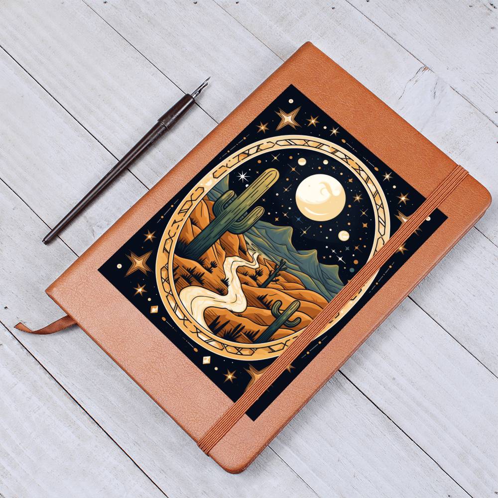 Minimalist BOHO Art 127 - Vegan Leather Journal
