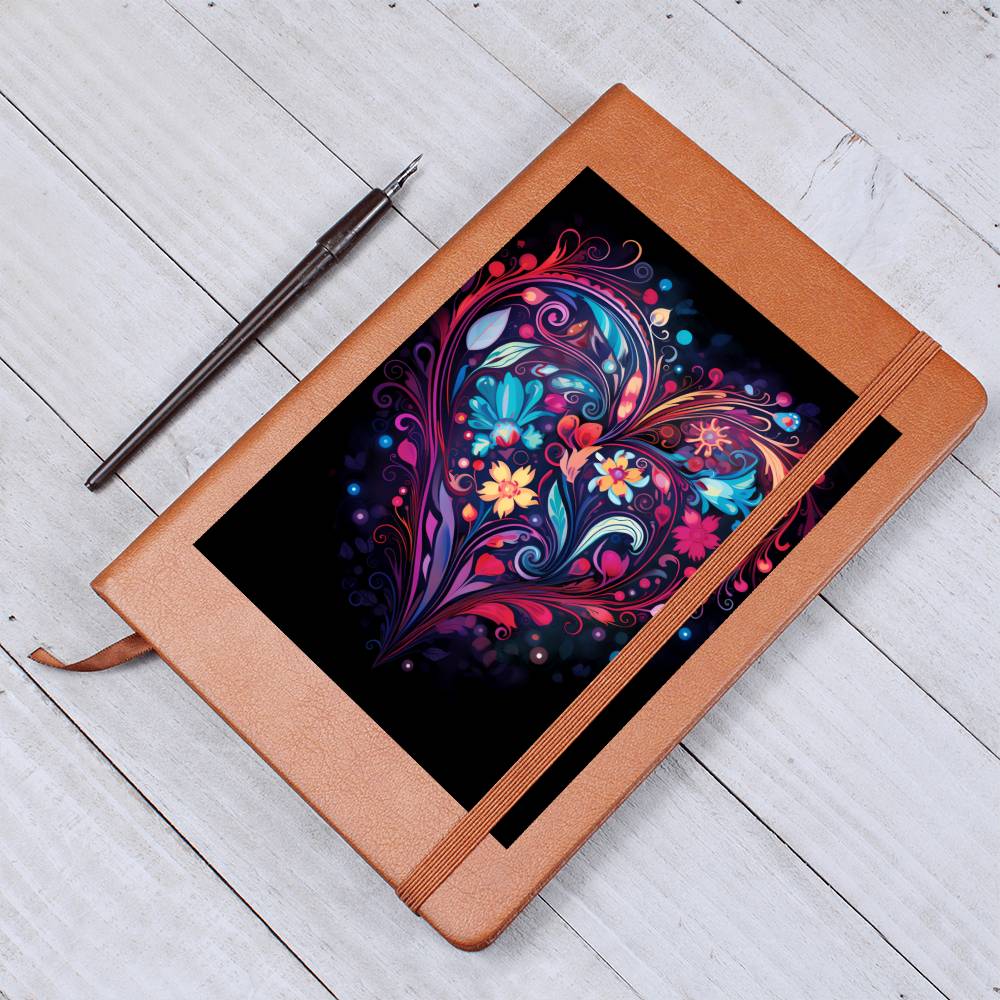 Valentine's Day Art 017 - Vegan Leather Journal