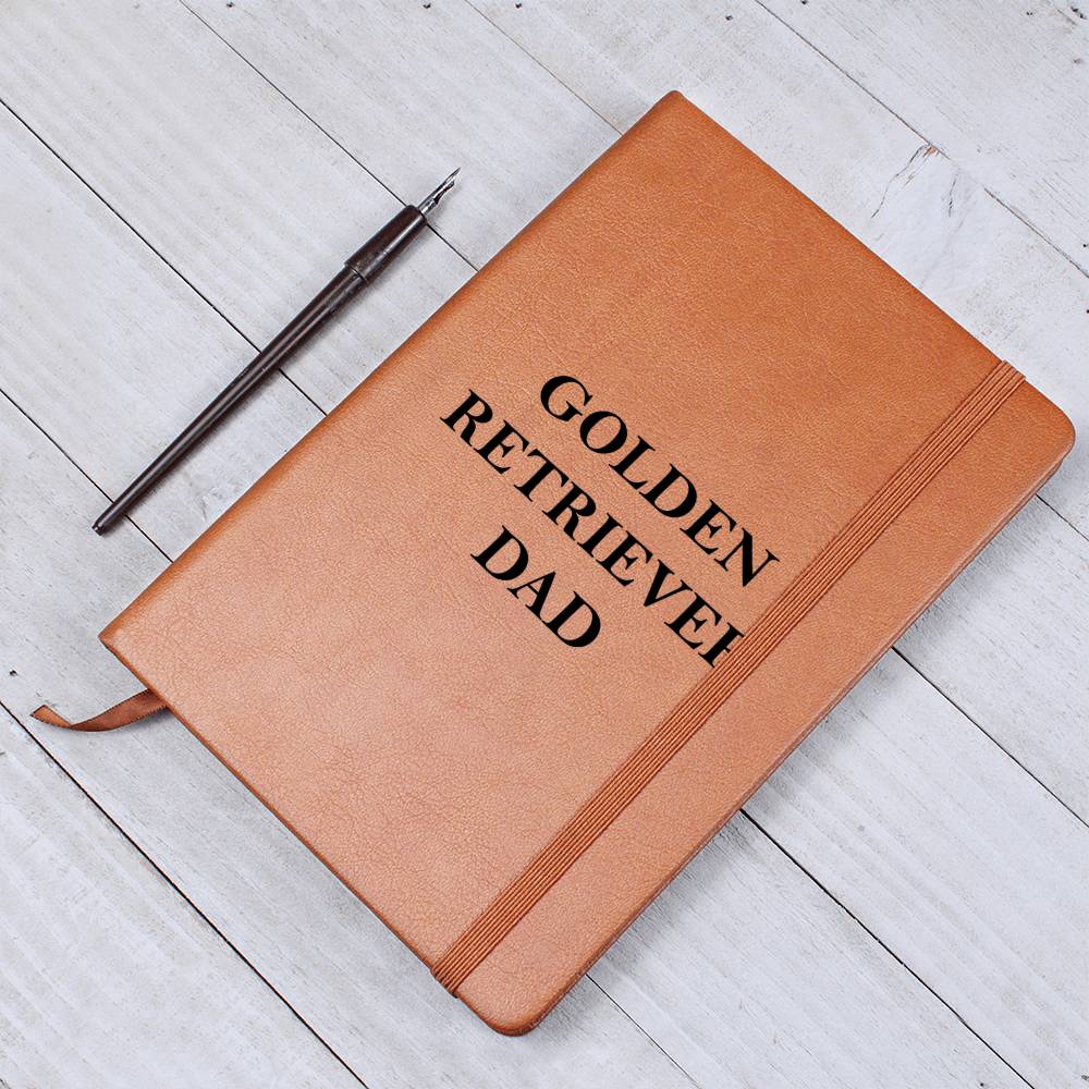 Golden Retriever Dad - Vegan Leather Journal