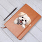 Maltese Peeking - Vegan Leather Journal