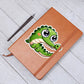 Cute Gharial sticker 57 - Vegan Leather Journal