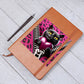 Valentine's Day Cat And Zipper 001 - Vegan Leather Journal
