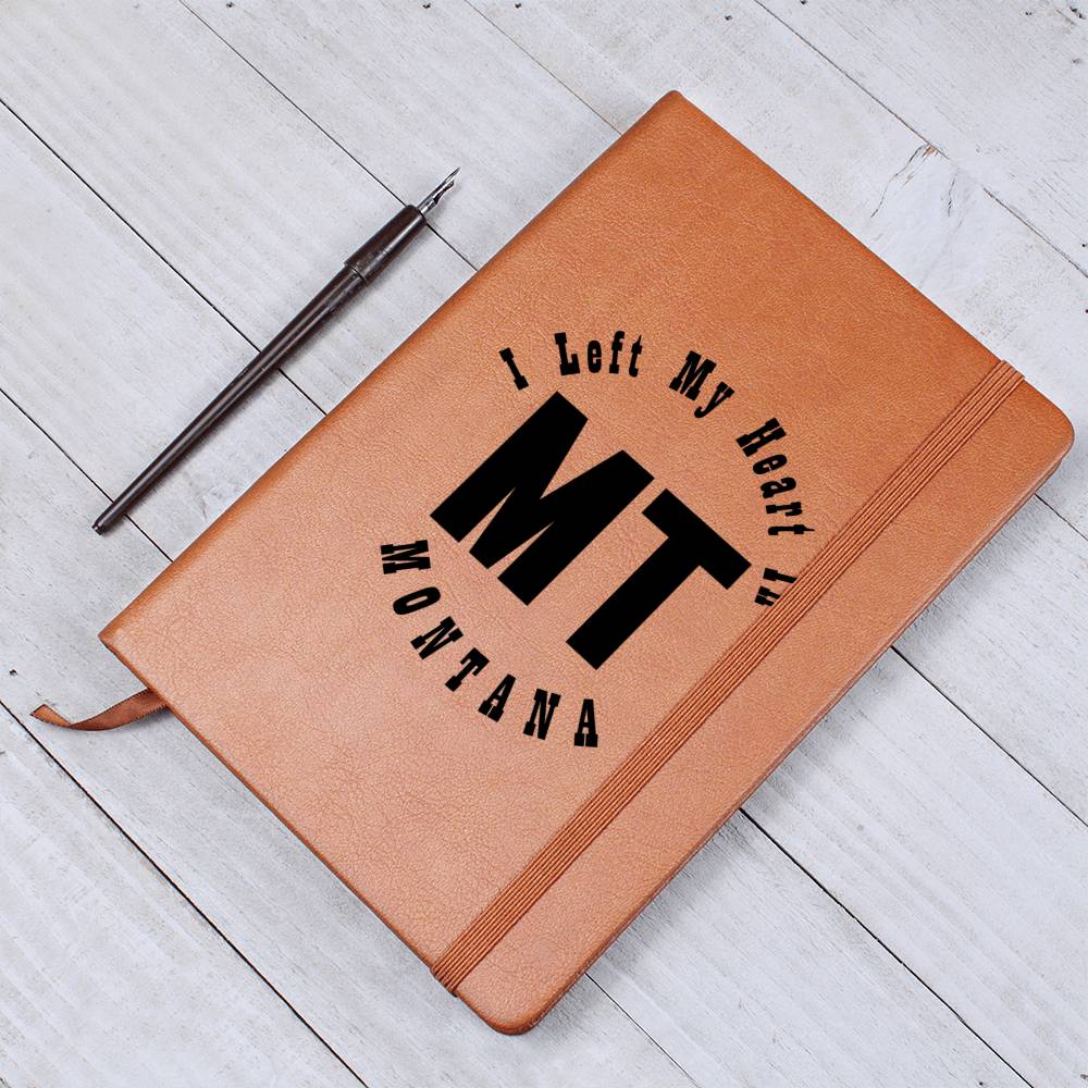 Heart In Montana v01 - Vegan Leather Journal