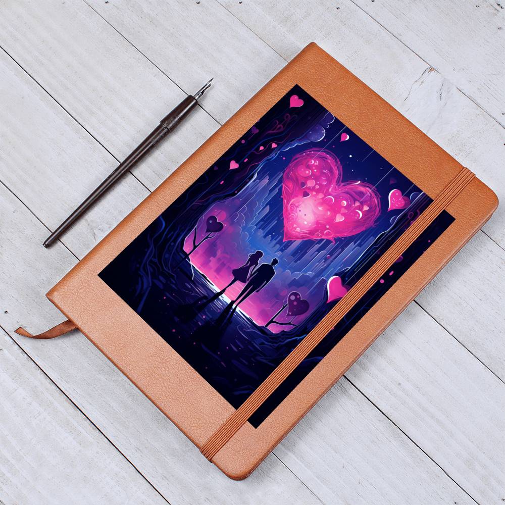 Valentine's Day Art 273 - Vegan Leather Journal