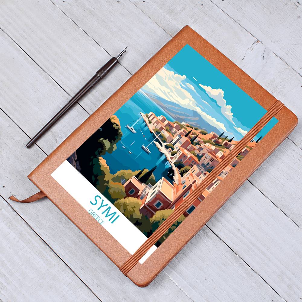 Famous Travel Destinations - Symi, Greece - Vegan Leather Journal