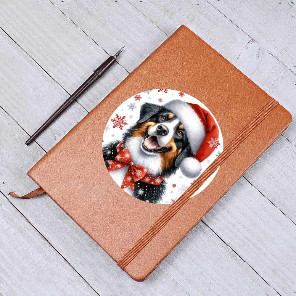 Christmas Dog - Appenzeller Sennenhund - Vegan Leather Journal