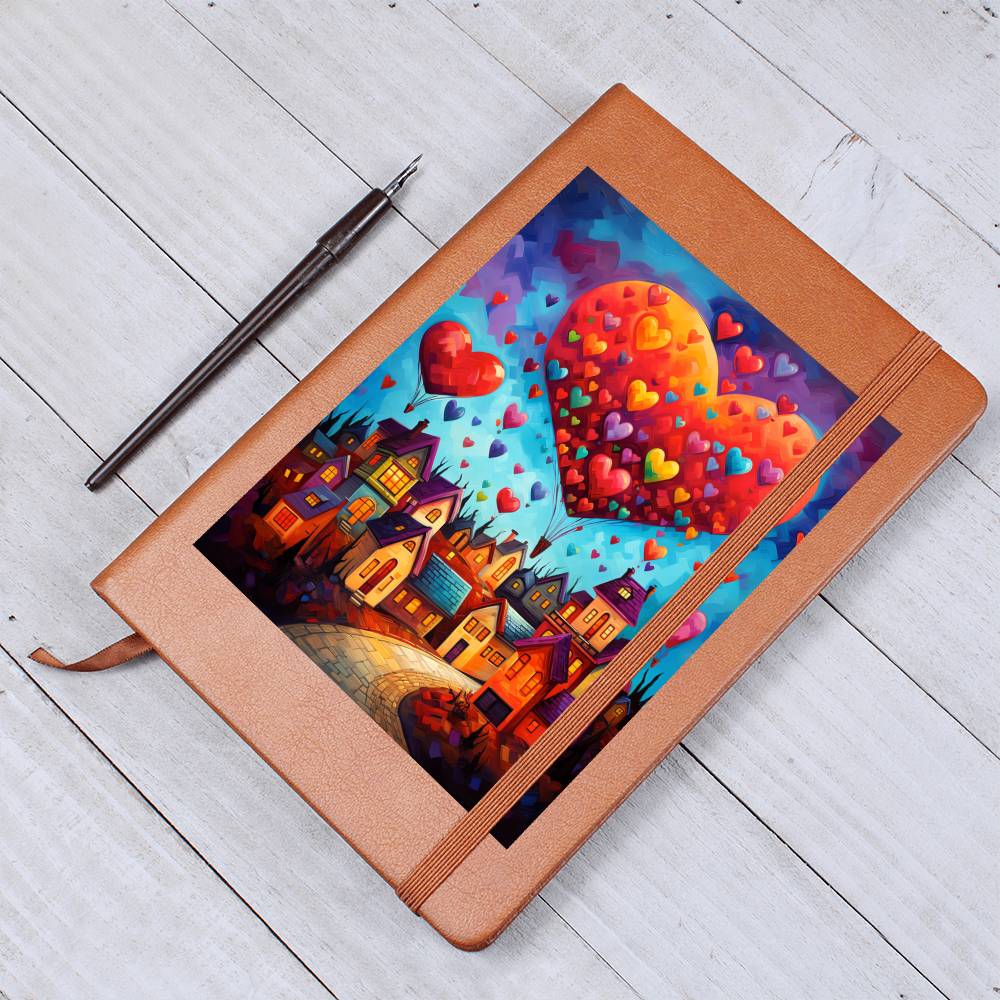 Valentine's Day Art 447 - Vegan Leather Journal