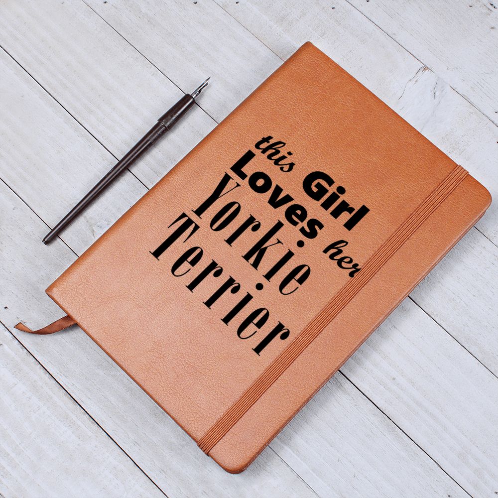 Yorkie Terrier - Vegan Leather Journal
