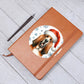 Christmas Dog - Bloodhound - Vegan Leather Journal