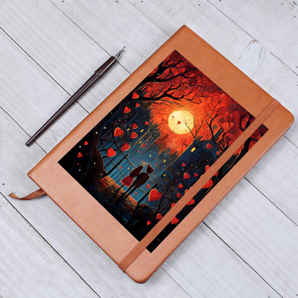 Valentine's Day Art 464 - Vegan Leather Journal