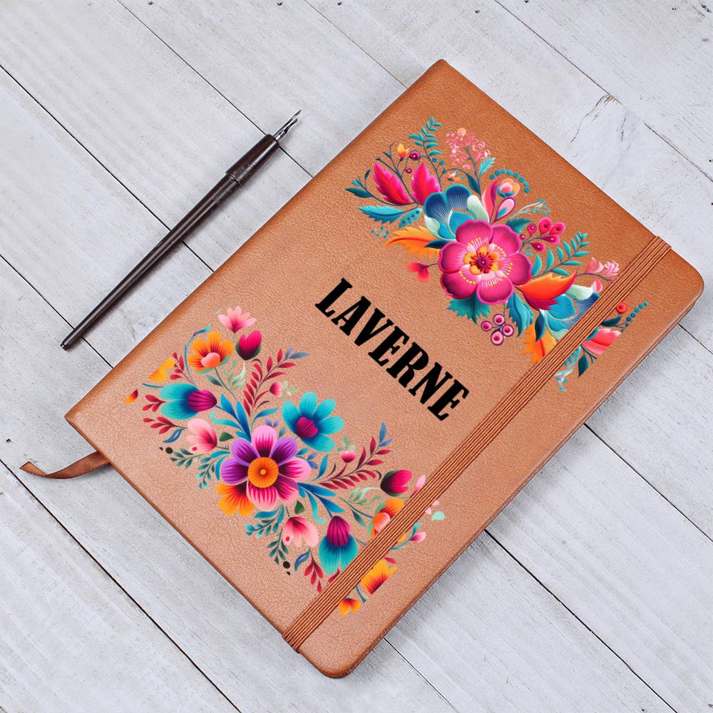 Laverne (Mexican Flowers 2) - Vegan Leather Journal