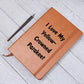 Love My Yellow-Crowned Parakeet - Vegan Leather Journal