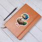 Cute Emu sticker 37 - Vegan Leather Journal