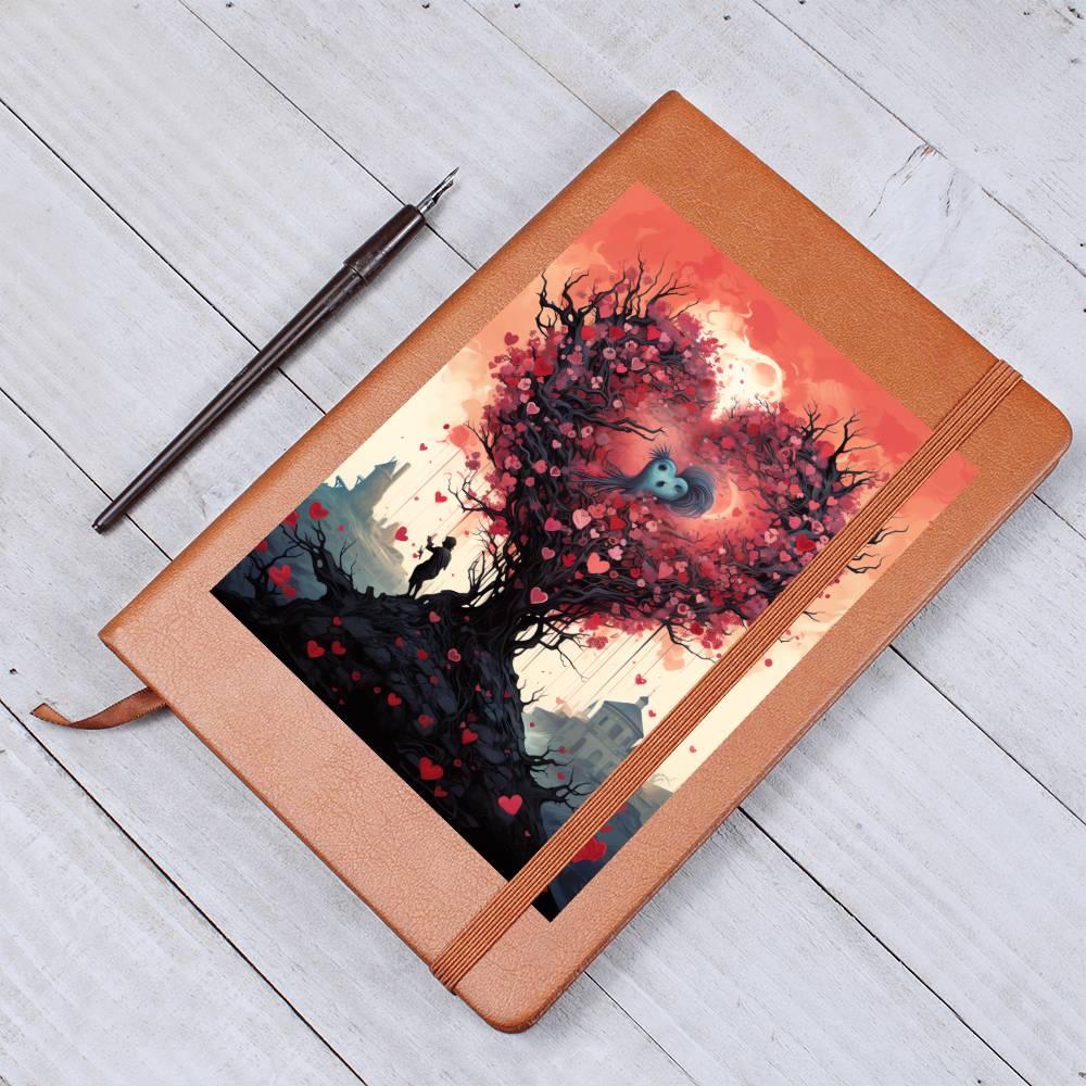 Valentine's Day Art 185 - Vegan Leather Journal