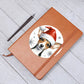 Christmas Dog - Rat Terrier - Vegan Leather Journal