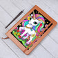 Cute Unicorn 120 - Vegan Leather Journal