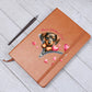 Valentine's Day Dog And Zipper 041 Happy Valentine's Day! - Vegan Leather Journal