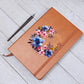 Floral Flower Wreath 137 - Vegan Leather Journal