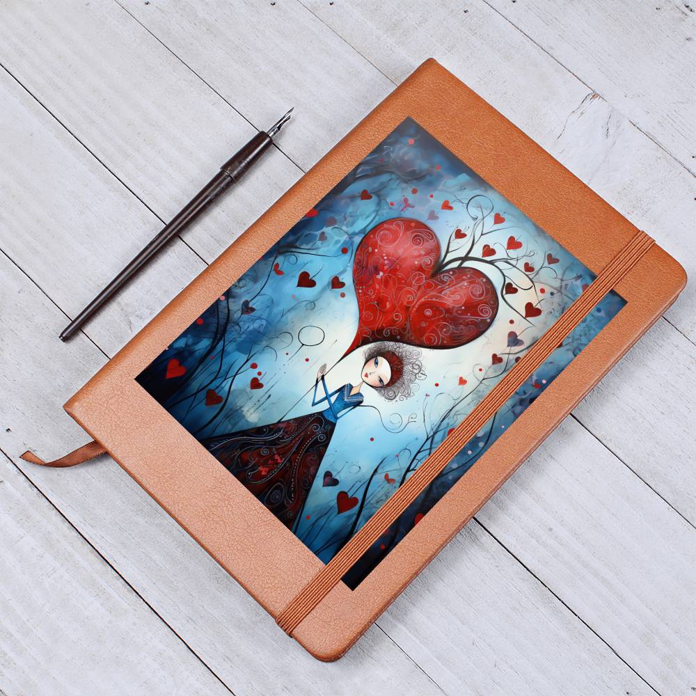 Valentine's Day Art 388 - Vegan Leather Journal