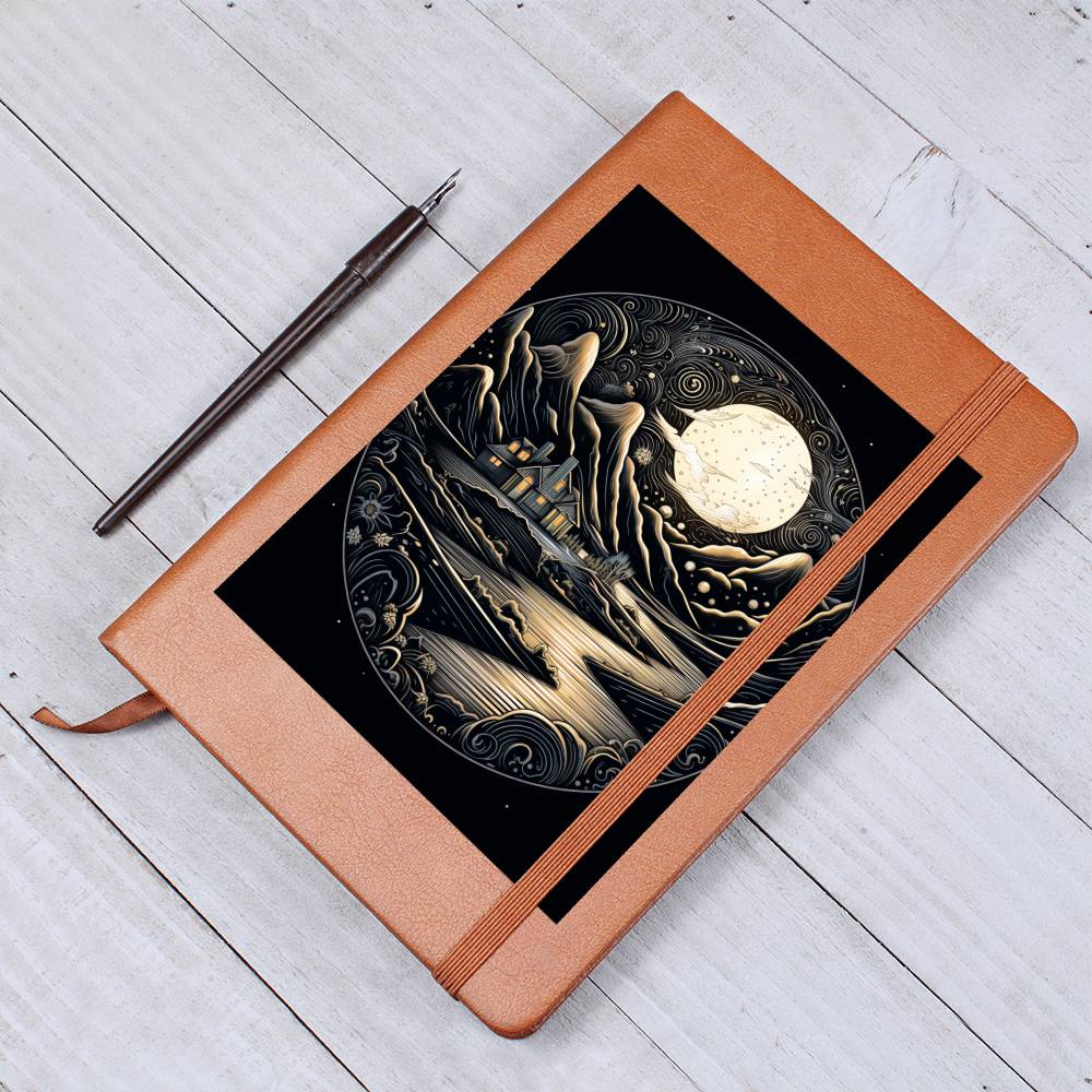 Minimalist BOHO Art 048 - Vegan Leather Journal