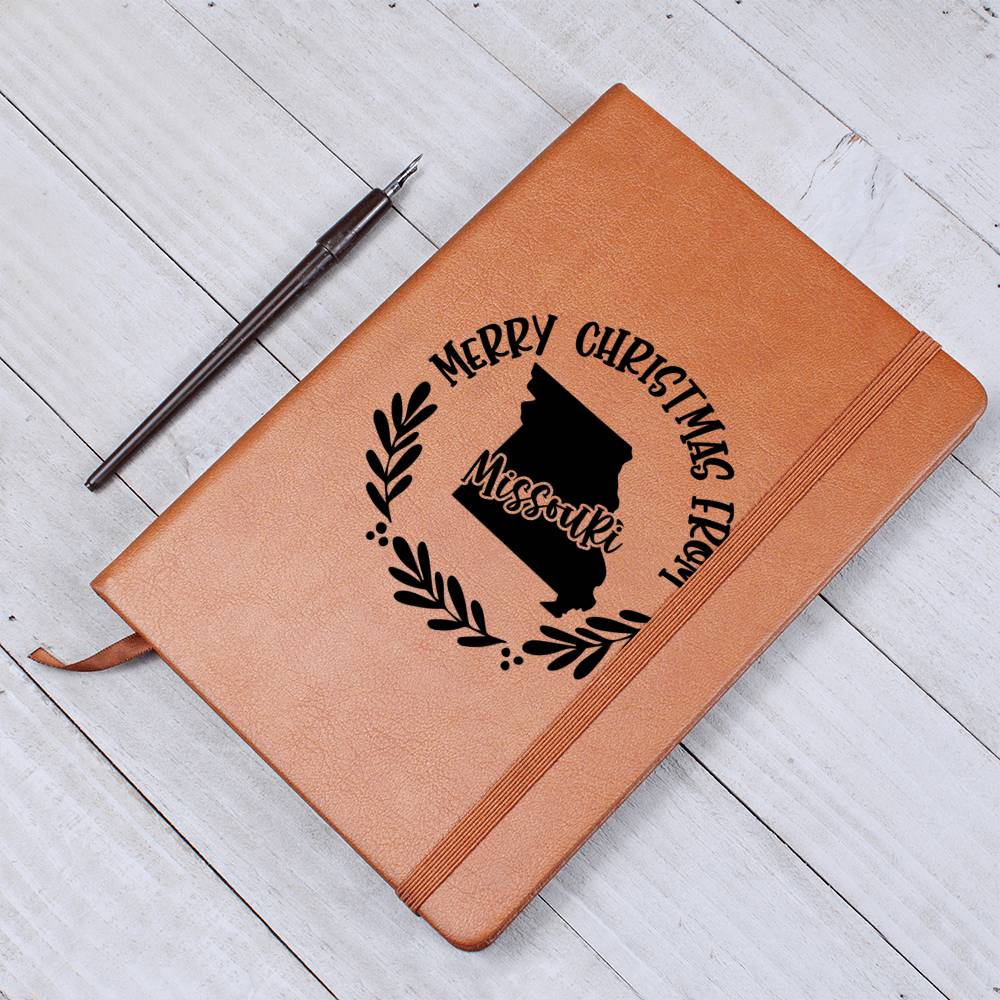 Merry Christmas From Missouri - Vegan Leather Journal