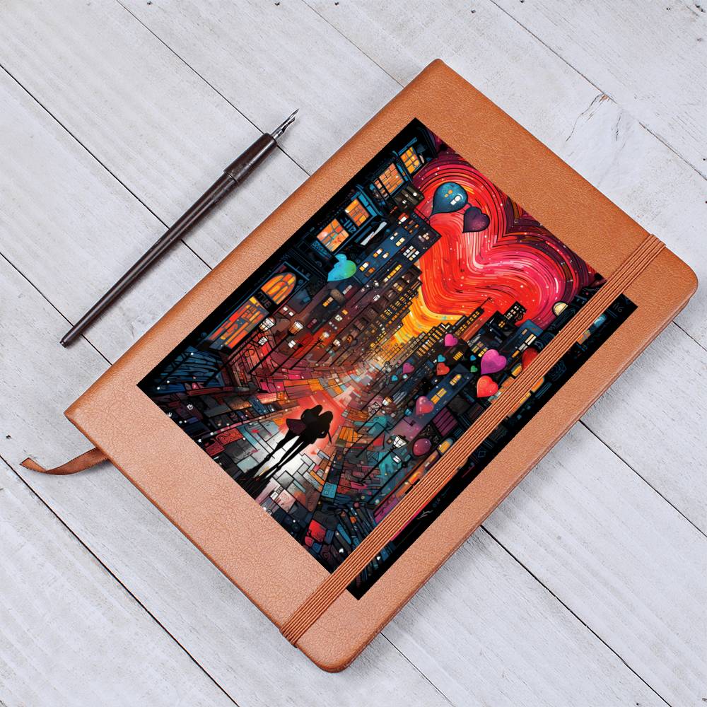 Valentine's Day Art 431 - Vegan Leather Journal