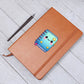 Cute Back to School Sticker 105 - Vegan Leather Journal