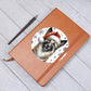 Christmas Dog - Mudi - Vegan Leather Journal