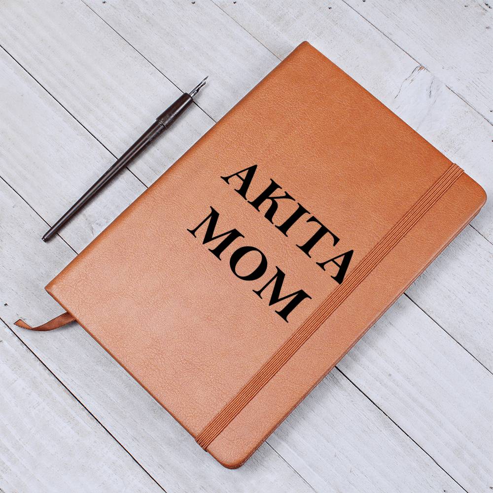Akita Mom - Vegan Leather Journal