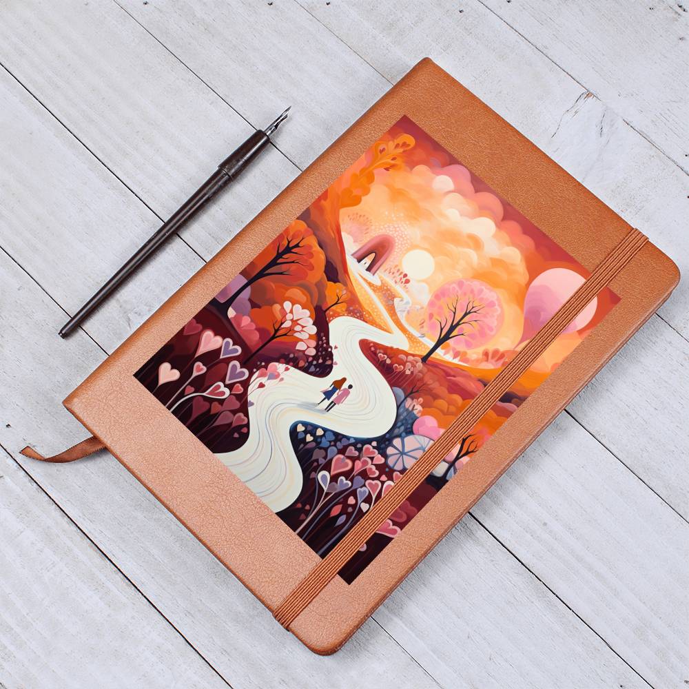 Valentine's Day Art 266 - Vegan Leather Journal