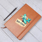 Cute Back to School Sticker 009 - Vegan Leather Journal