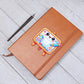 Cute Back to School Sticker 057 - Vegan Leather Journal