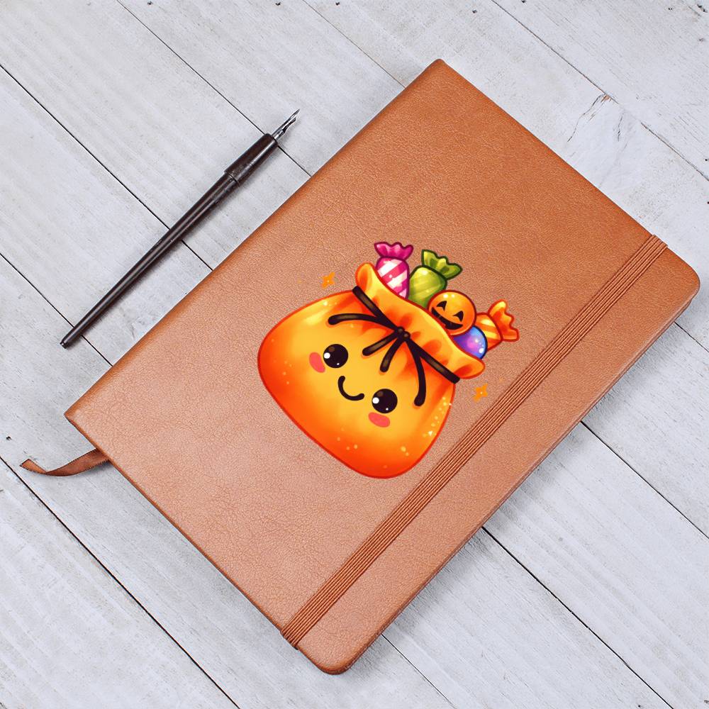 Cute Halloween Sticker 094 - Vegan Leather Journal