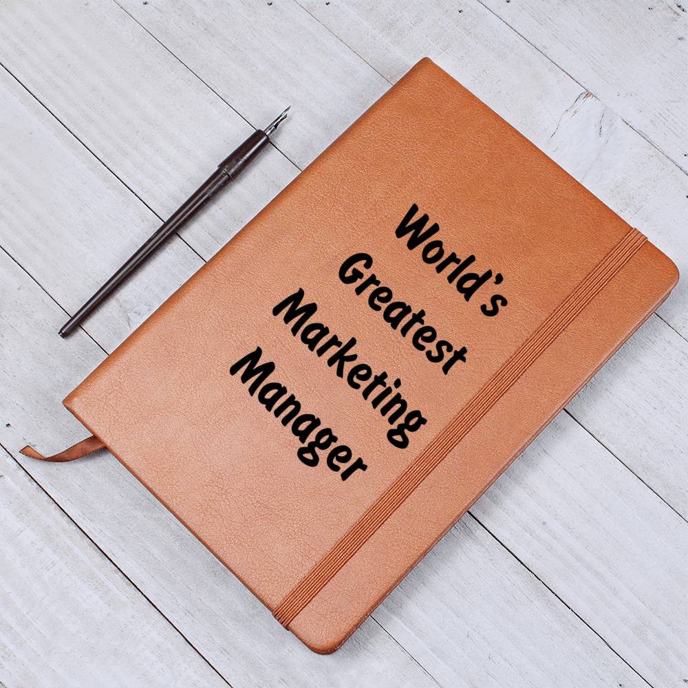 World's Greatest Marketing Manager v1 - Vegan Leather Journal