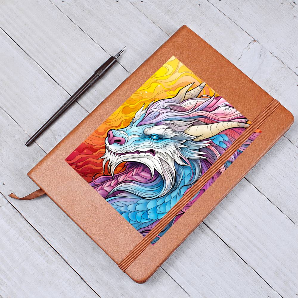Majestic Dragon 004 - Vegan Leather Journal