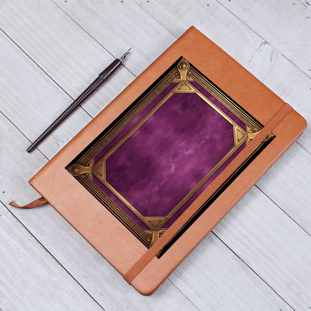 Ornate Gold Cover 106 - Vegan Leather Journal
