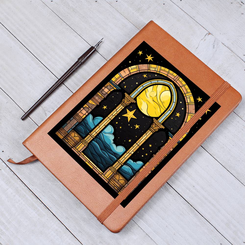 Minimalist BOHO Art 133 - Vegan Leather Journal