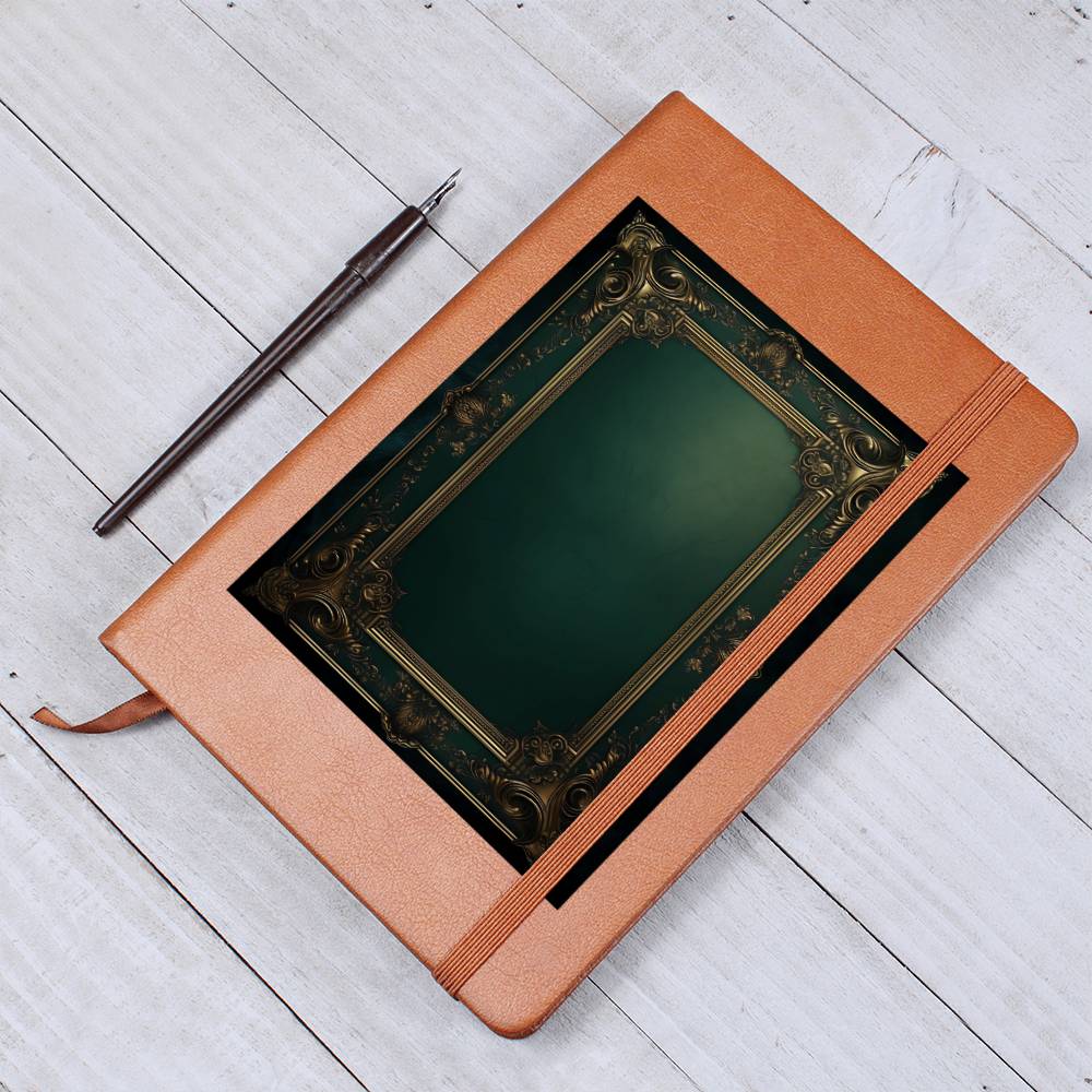 Ornate Gold Cover 068 - Vegan Leather Journal