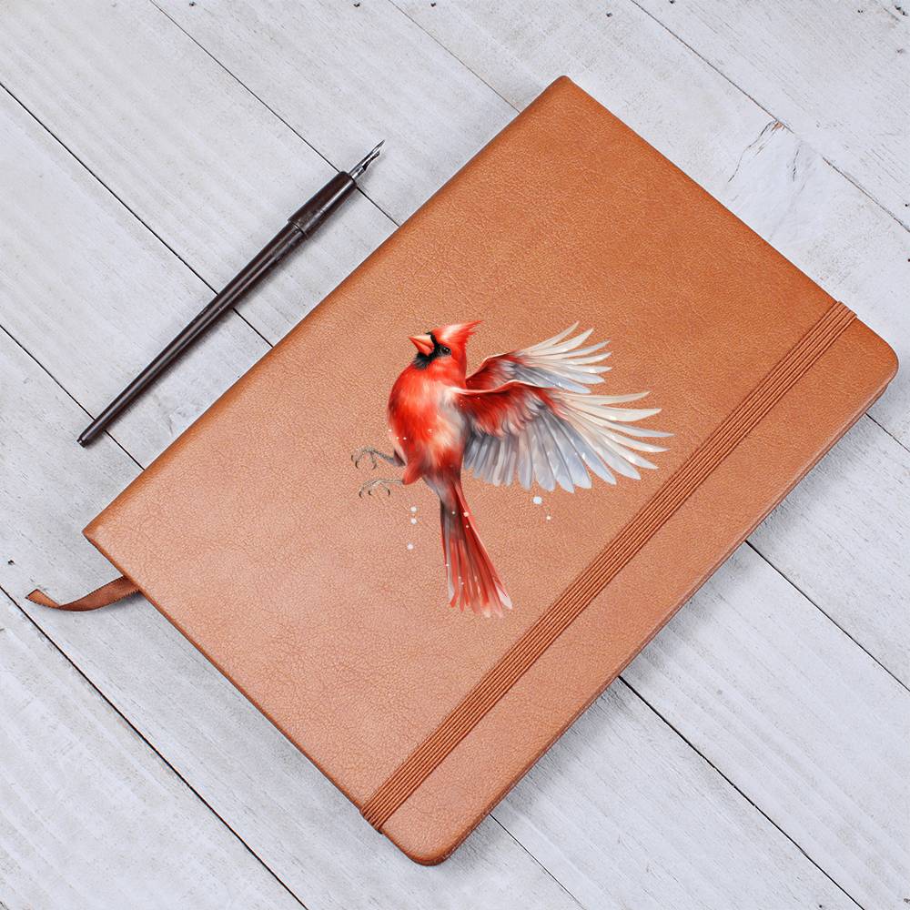 Christmas Cardinal 006 - Vegan Leather Journal