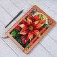 Christmas Stained Glass Design 025 - Vegan Leather Journal
