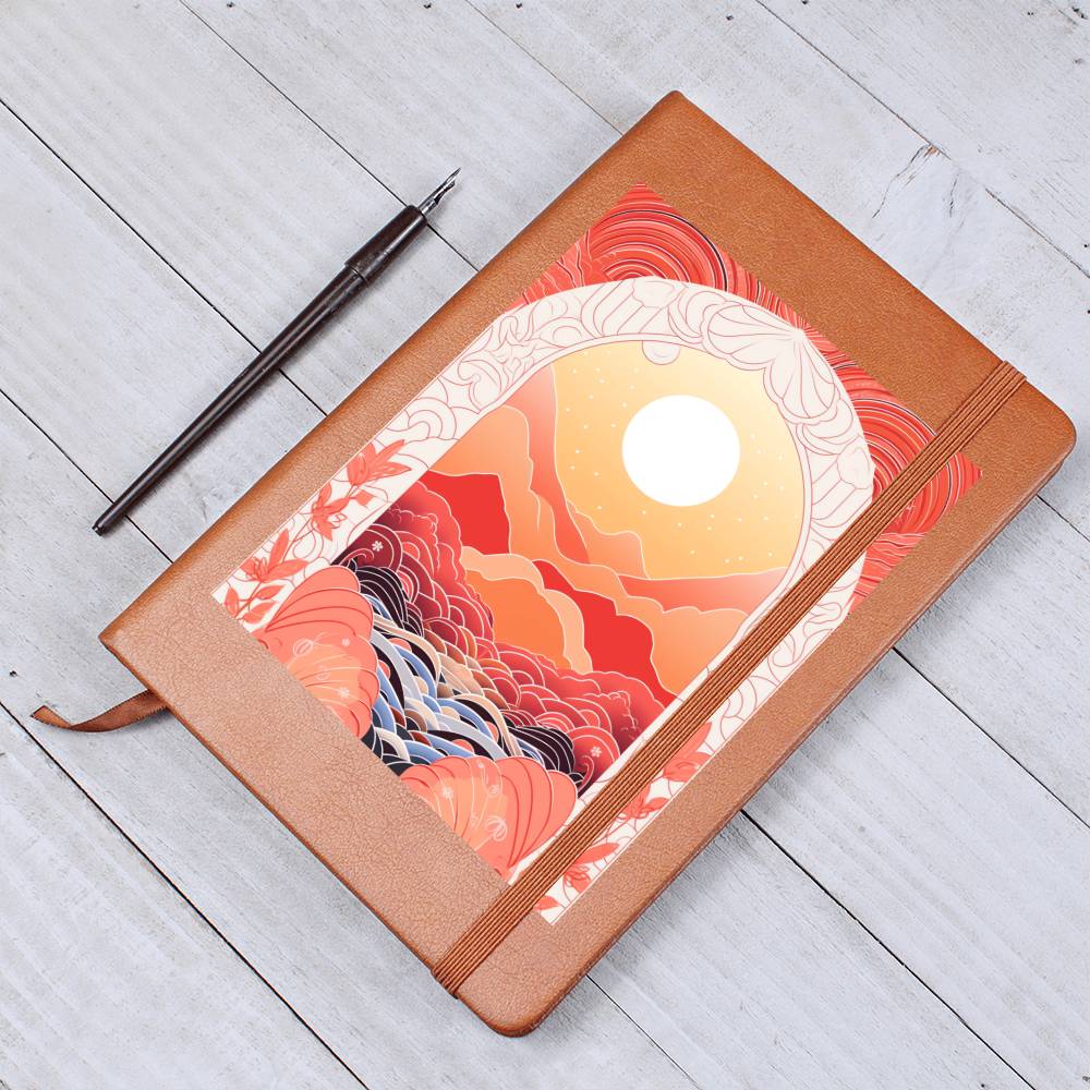 Minimalist BOHO Art 149 - Vegan Leather Journal