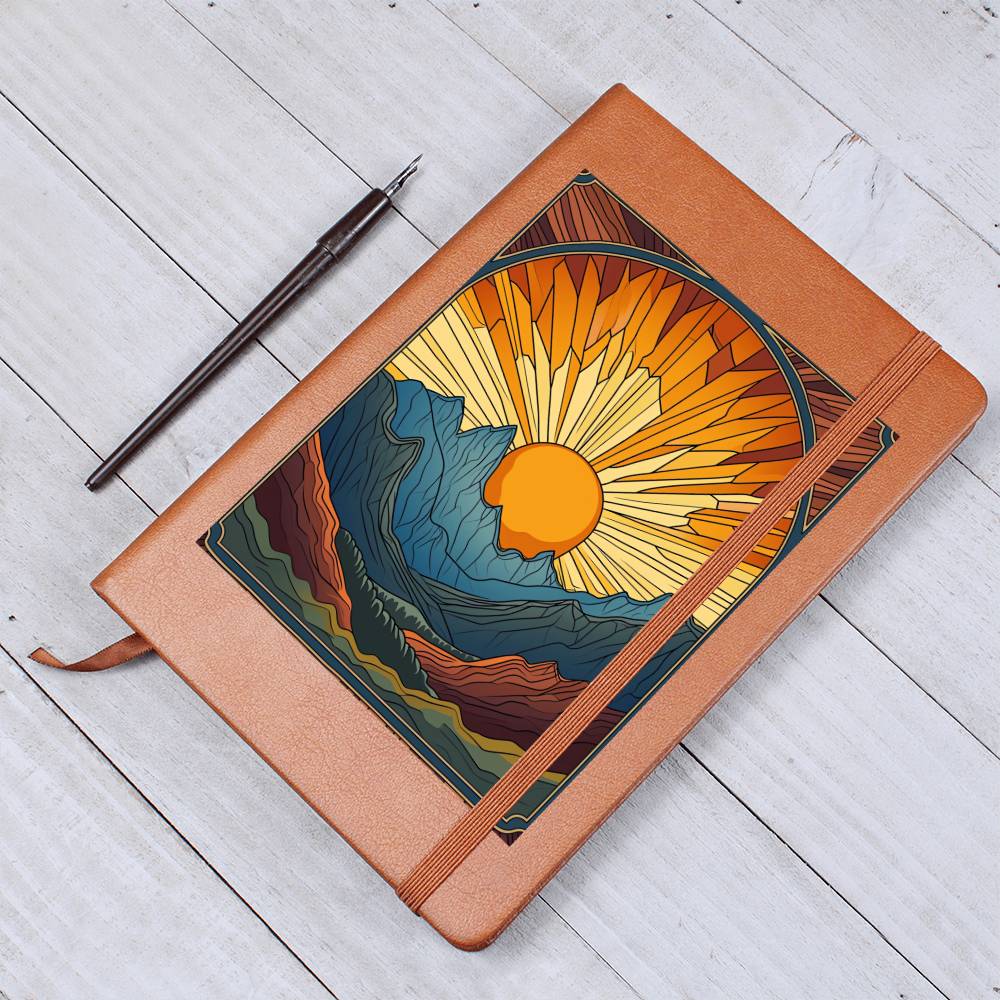 Minimalist BOHO Art 016 - Vegan Leather Journal
