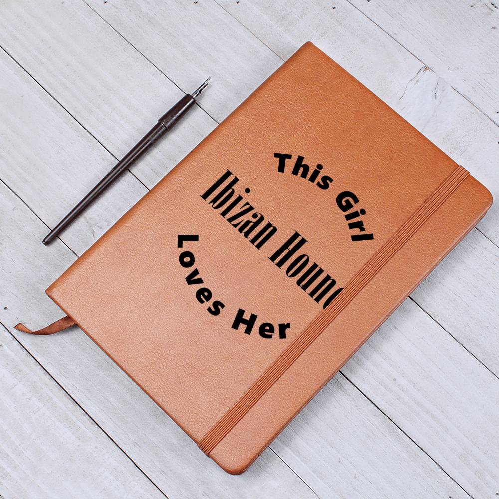 Ibizan Hound v2 - Vegan Leather Journal
