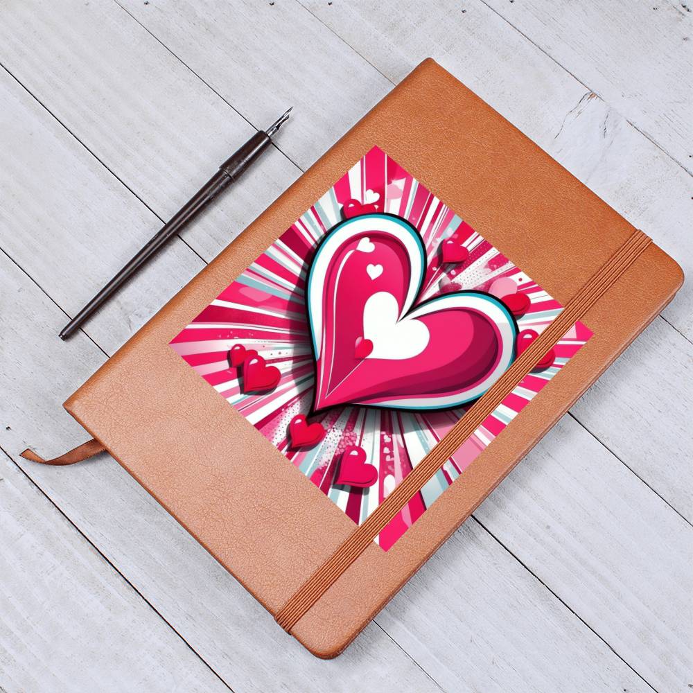 Valentine's Day Pop Art 07 - Vegan Leather Journal