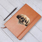 Pekingese Peeking - Vegan Leather Journal