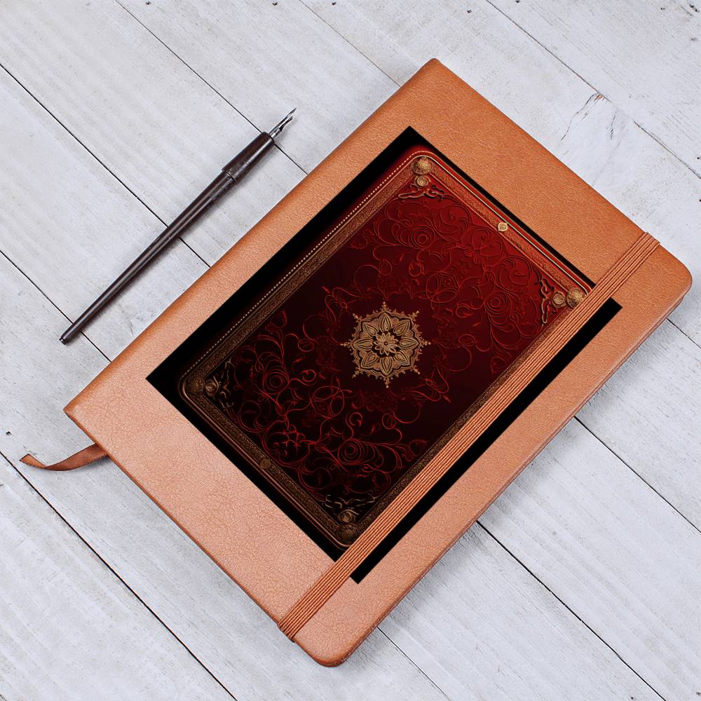 Ornate Gold Cover 088 - Vegan Leather Journal